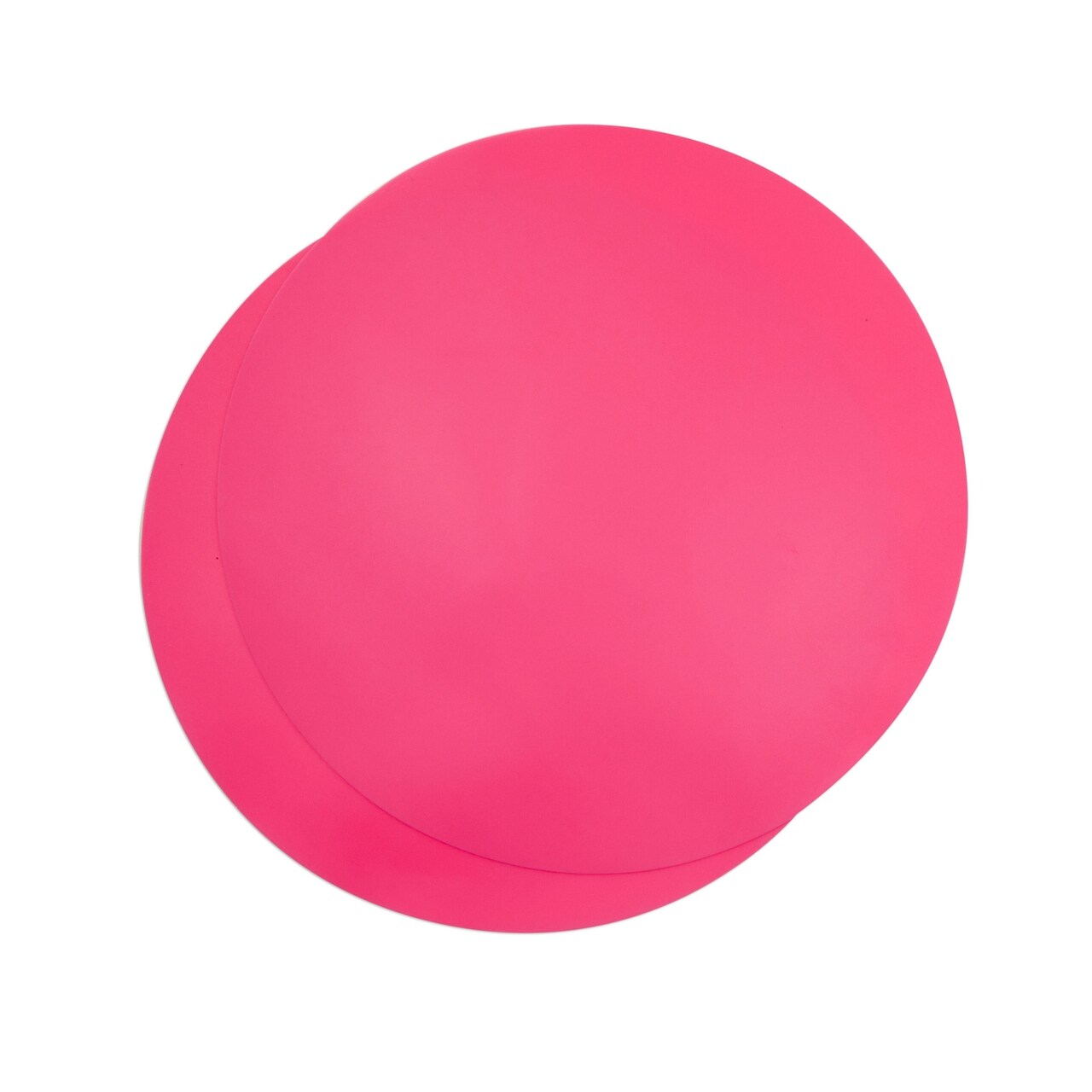 Juvale 2-Pack Round Silicone Microwave Mats, Hot Pink 11.75-Inch Diameter Thin Protective Microwave Turntable Sheets, Hot Dish Trivets, Pot Holders, Leftover Covers, and Placemats
